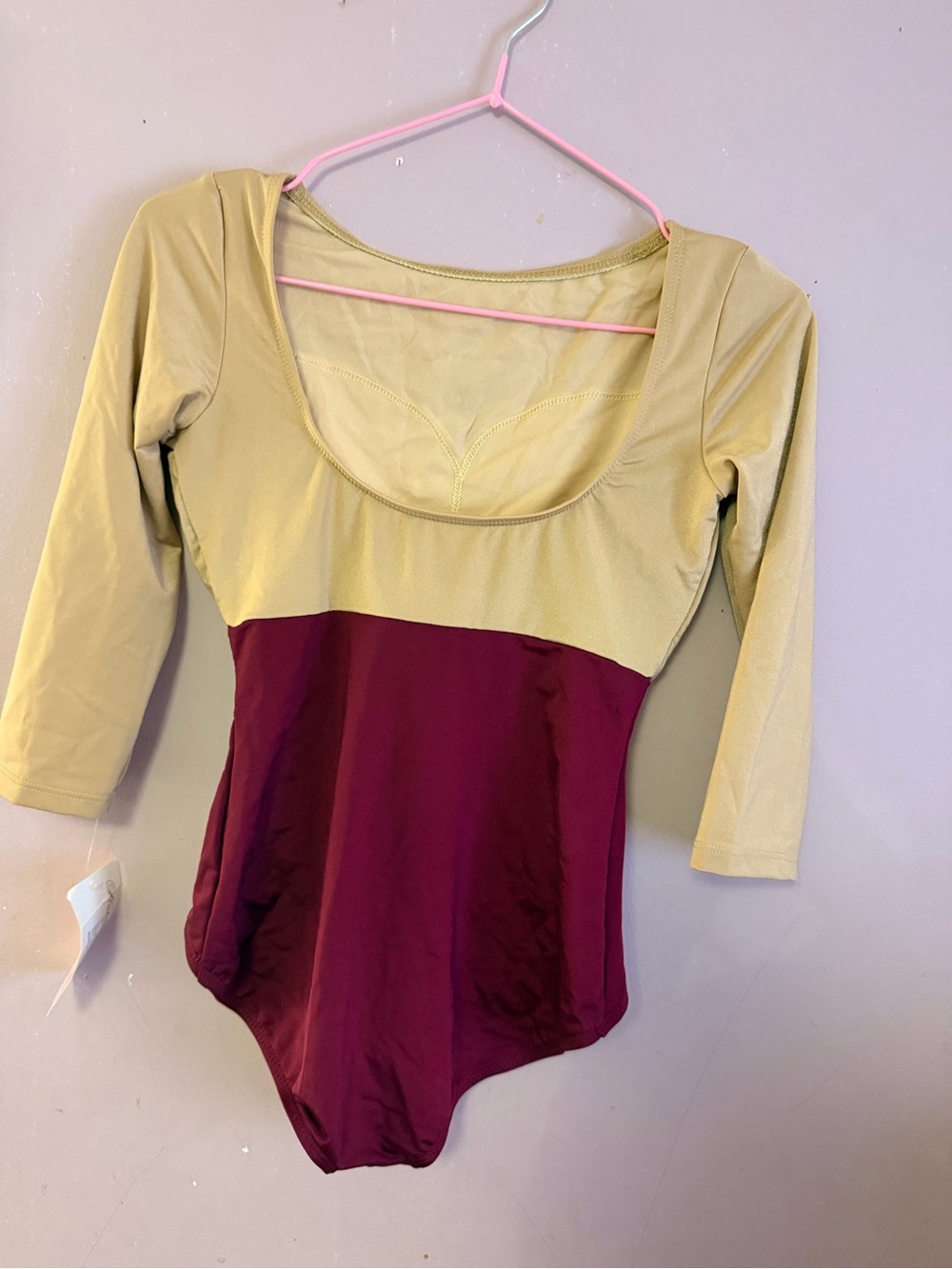 Natalie Dancewear Two-Tone 3/4 Sleeve Women’s Leotard - Picture 2 of 8